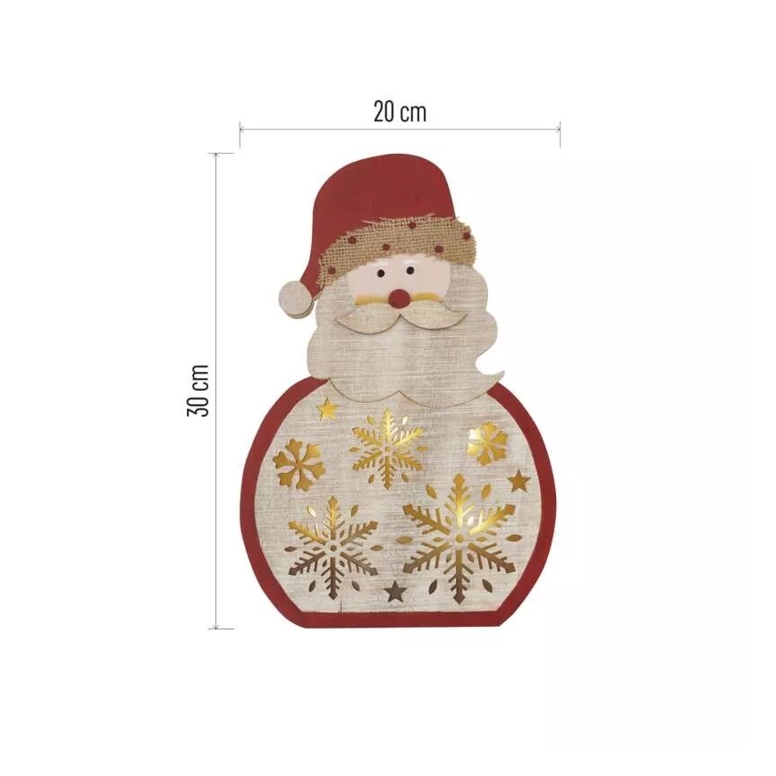 LED Kerstversiering LED/2xAAA Santa