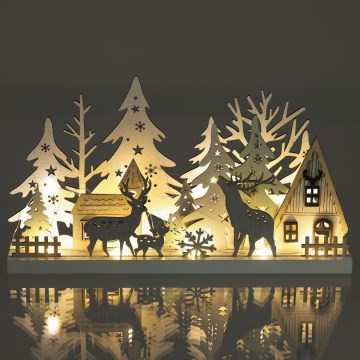 LED Kerstversiering LED/3xAAA/warm wit bos