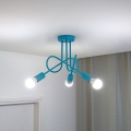 LED Kinder-opbouwluchter OXFORD 3xE27/15W/230V blauw