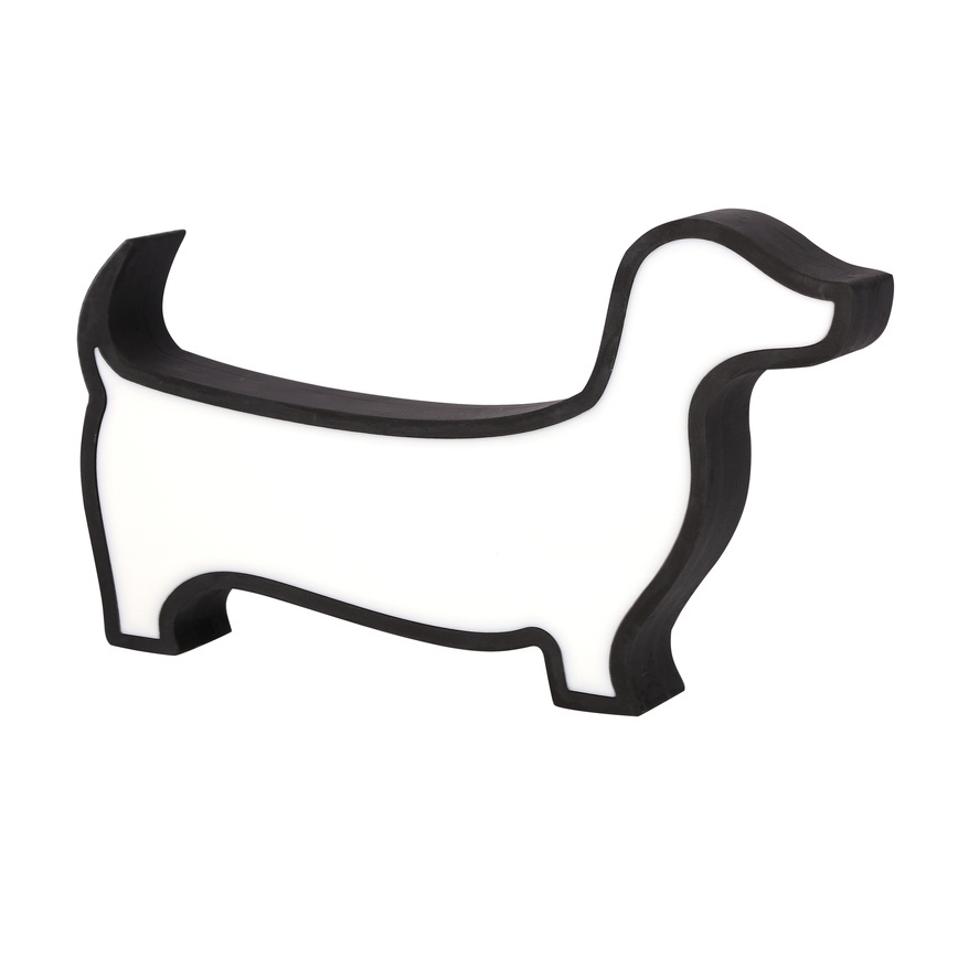 LED Kinderbureau lamp DOG LED/12W/230V zwart