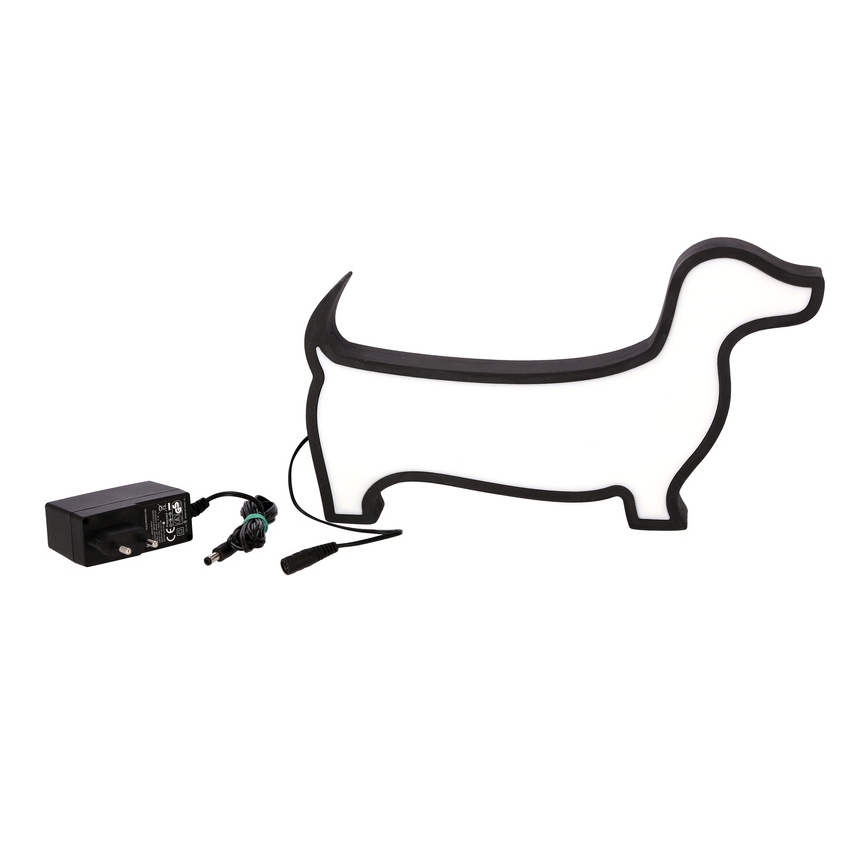 LED Kinderbureau lamp DOG LED/12W/230V zwart