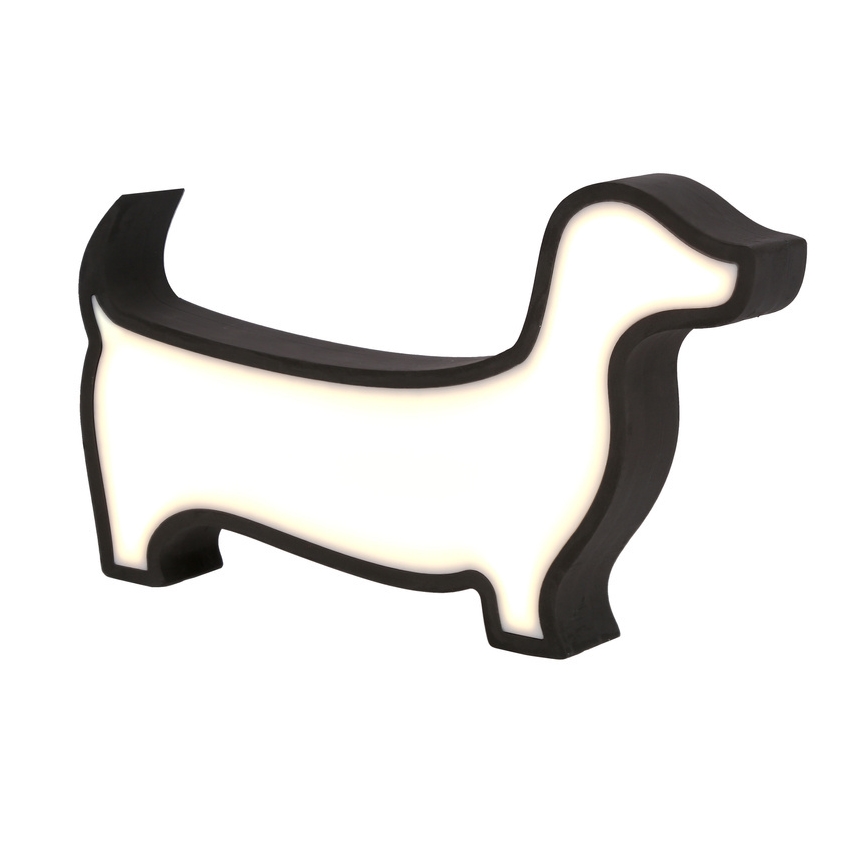 LED kinderbureaulamp DOG LED/12W/230V zwart