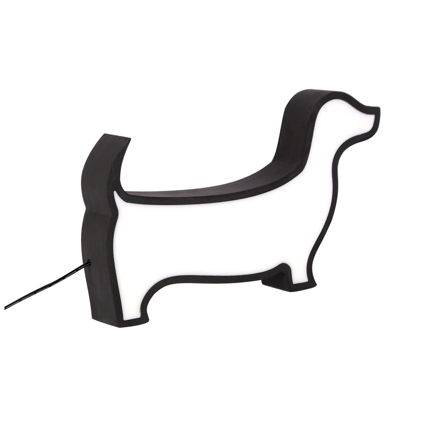 LED kinderbureaulamp DOG LED/12W/230V zwart