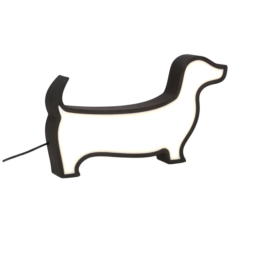 LED kinderbureaulamp DOG LED/12W/230V zwart