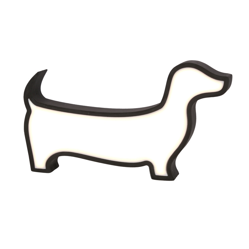 LED kinderbureaulamp DOG LED/12W/230V zwart