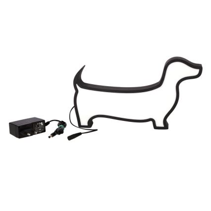 LED kinderbureaulamp DOG LED/12W/230V zwart