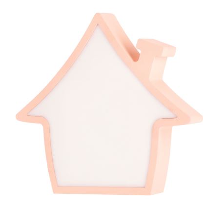 LED kinderbureaulamp HOUSE LED/10W/230V roze