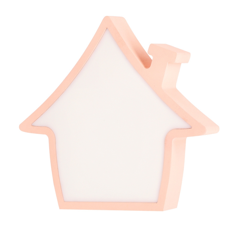 LED kinderbureaulamp HOUSE LED/10W/230V roze