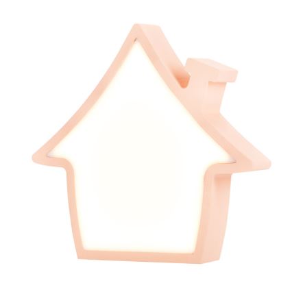 LED kinderbureaulamp HOUSE LED/10W/230V roze