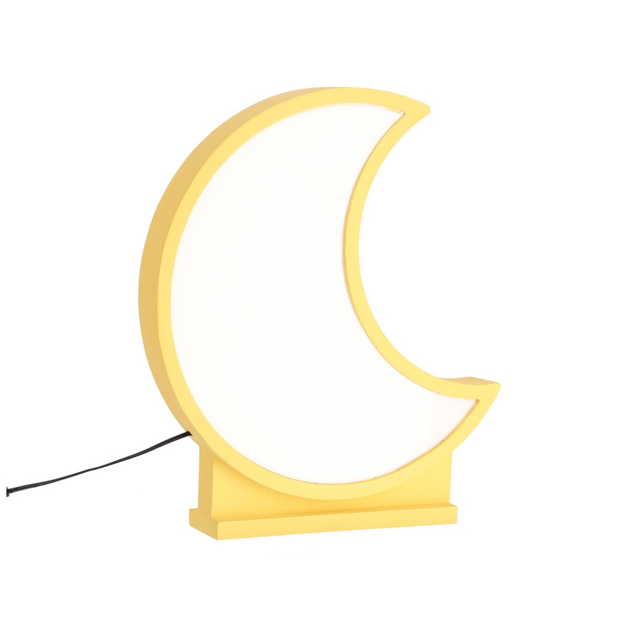 LED kinderbureaulamp MOON LED/12W/230V geel