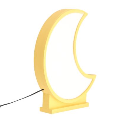 LED kinderbureaulamp MOON LED/12W/230V geel