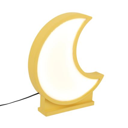LED kinderbureaulamp MOON LED/12W/230V geel