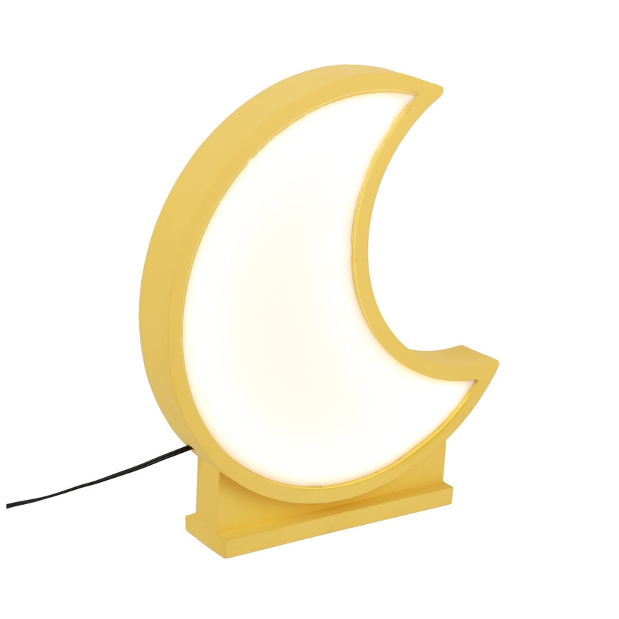 LED kinderbureaulamp MOON LED/12W/230V geel