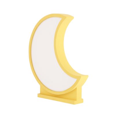 LED kinderbureaulamp MOON LED/12W/230V geel