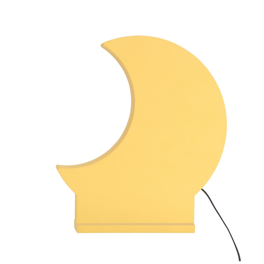 LED kinderbureaulamp MOON LED/12W/230V geel