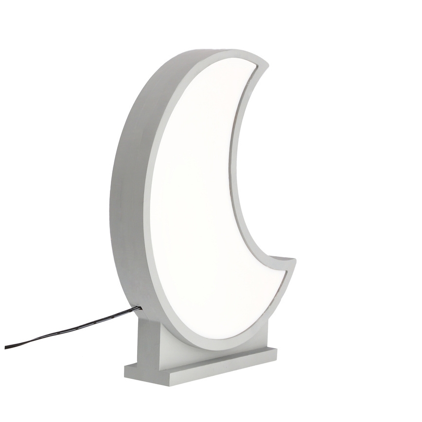 LED kinderbureaulamp MOON LED/12W/230V grijs