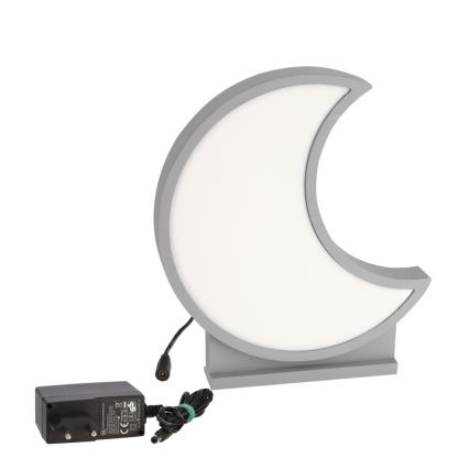 LED kinderbureaulamp MOON LED/12W/230V grijs
