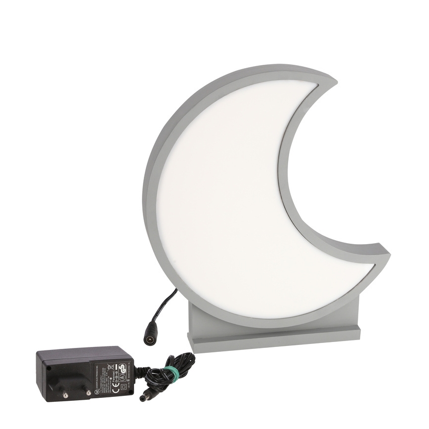 LED kinderbureaulamp MOON LED/12W/230V grijs