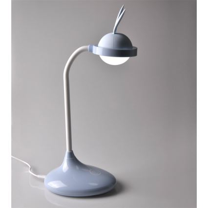 LED Kinderlamp KONIJN LED/0,4W/5V 3000/6500K + USB blauw