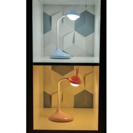 LED Kinderlamp KONIJN LED/0,4W/5V 3000/6500K + USB blauw