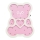LED Kinderlamp LED/2xAA roze beer