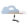 LED Kinderwandlamp met plank CLOUD LED/5W/230V blauw/wit,