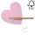 LED Kinderwandlamp met plank HEART LED/5W/230V roze/hout