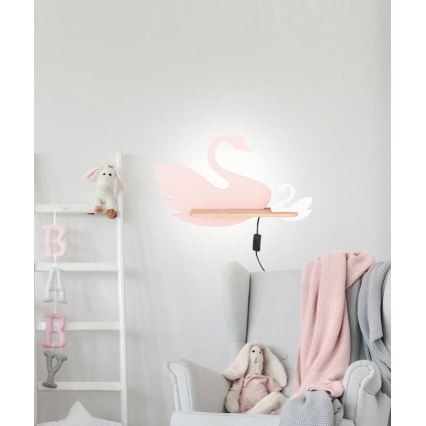 LED Kinderwandlamp met plank SWAN LED/5W/230V,