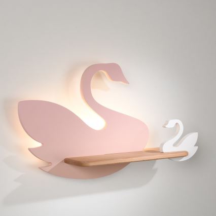 LED Kinderwandlamp met plank SWAN LED/5W/230V,