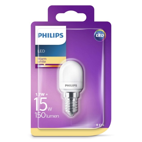 LED Koelkastlamp Philips E14/1,7W/230V 2700K