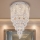 LED kristallen plafondlamp MAJURO LED/30W/230V Ø 40 cm glanzend chroom + afstandsbediening
