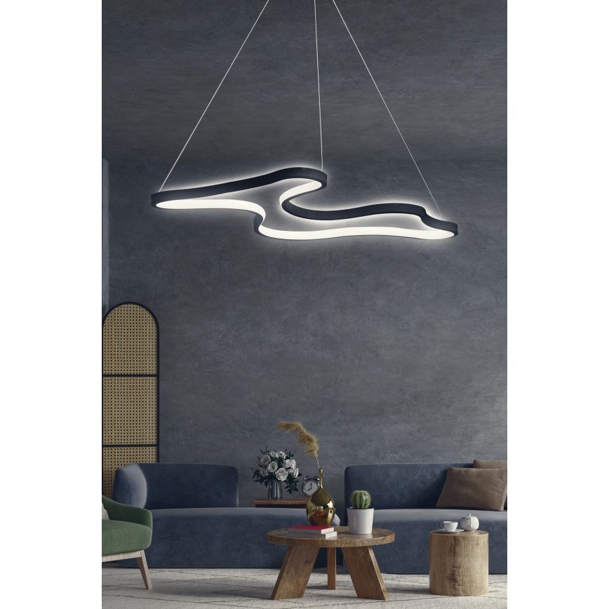 LED-kroonluchter aan kabel ARTISAN LED/36W/230V 6500K zwart