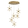 LED-kroonluchter aan kabel BUTTERFLY 12xLED/5W/230V 3000K goudkleurig