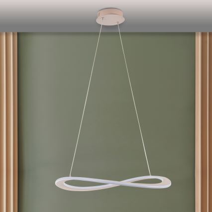 LED-kroonluchter aan kabel CASHMERE LED/40W/230V Ø 59,5 cm beige