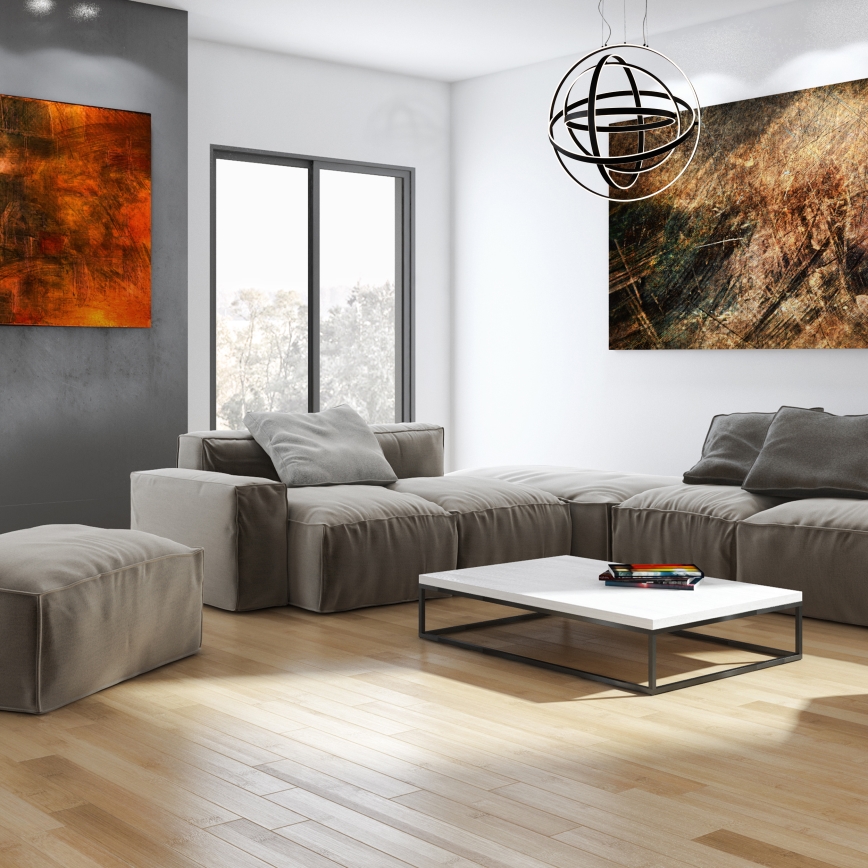 LED-kroonluchter aan kabel COPERNICUS LED/260W/230V zwart