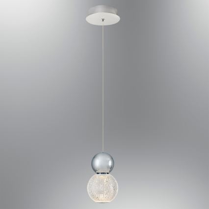 LED-kroonluchter aan kabel CREMONA LED/5W/230V 3000K mat chroom