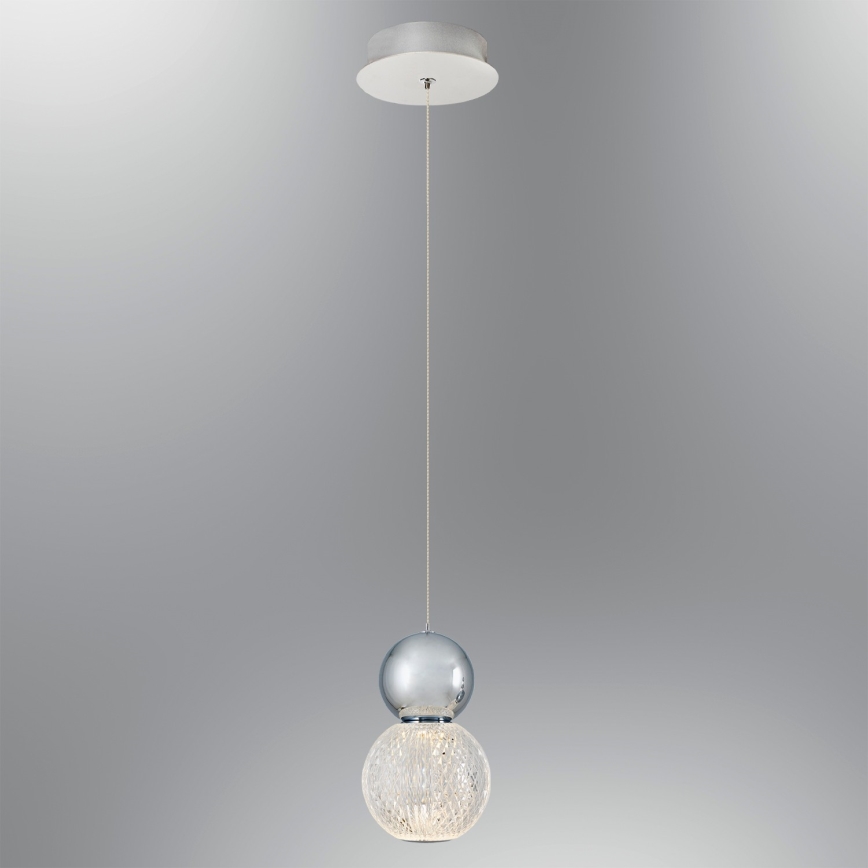 LED-kroonluchter aan kabel CREMONA LED/5W/230V 3000K mat chroom