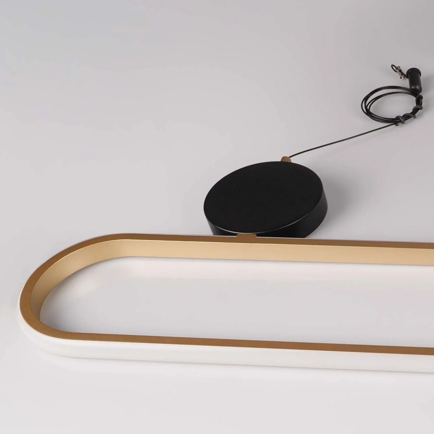 LED-kroonluchter aan kabel FLORENTYNA LED/48W/230V 4000K goud/zwart