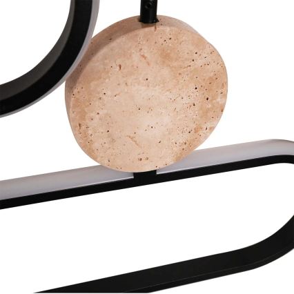 LED-kroonluchter aan kabel FLORENTYNA LED/48W/230V 4000K zwart/beige