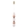 LED kroonluchter aan kabel FLORES LED/20W/230V goud/oranje/bruin