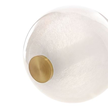 LED kroonluchter aan kabel FLORES LED/20W/230V goud/oranje/bruin