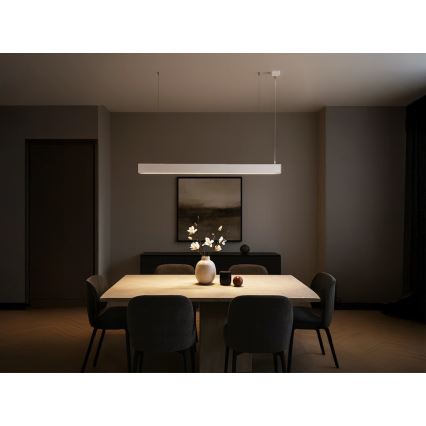 LED-kroonluchter aan kabel LED/55W/230V 3000/4000/6500K 120 cm wit