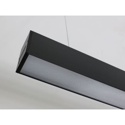 LED-kroonluchter aan kabel LED/55W/230V 3000/4000/6500K 120 cm zwart