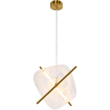 LED-kroonluchter aan kabel RELAX LED/15W/230V goud/wit