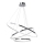 LED-kroonluchter aan kabel ROTONDA LED/93W/230V glanzend chroom