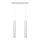 LED-kroonluchter aan kabel TUBA 2xGU10/4,8W/230V wit