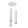 LED-kroonluchter aan kabel TUBA 3xGU10/4,8W/230V wit/glanzend chroom