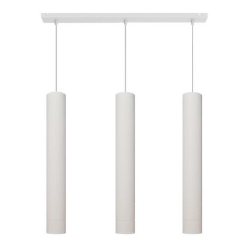 LED-kroonluchter aan kabel TUBA 3xGU10/4,8W/230V wit