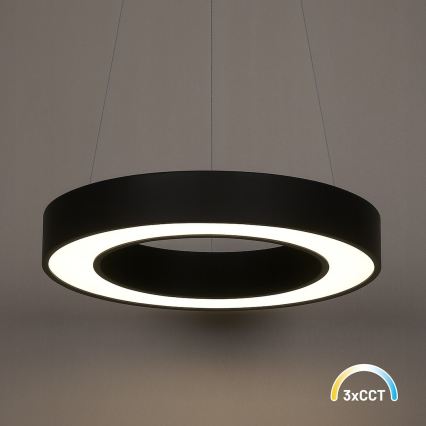 LED-kroonluchter aan kabel UNION LED/40W/230V 3000/4000/6500K Ø 40 cm zwart