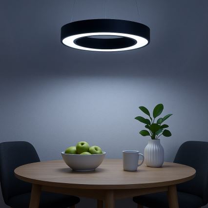 LED-kroonluchter aan kabel UNION LED/40W/230V 3000/4000/6500K Ø 40 cm zwart